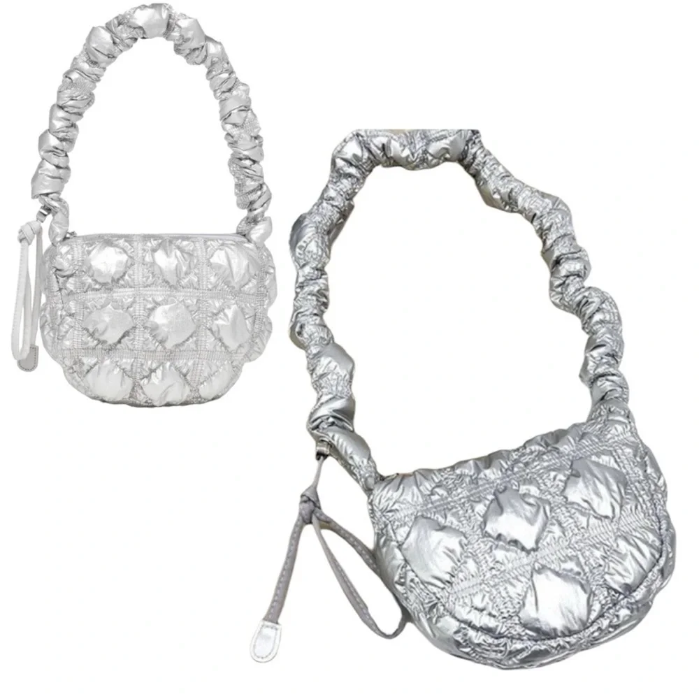 Authentic CARLYN Mini Poing Casual Style Unisex SILVER Nylon Streetwear … - Picture 3 of 16